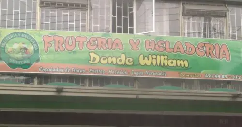 FRUTERIA Y HELADERIA DONDE WILLIAM FRUTERIA Y HELADERIA DONDE WILLIAM